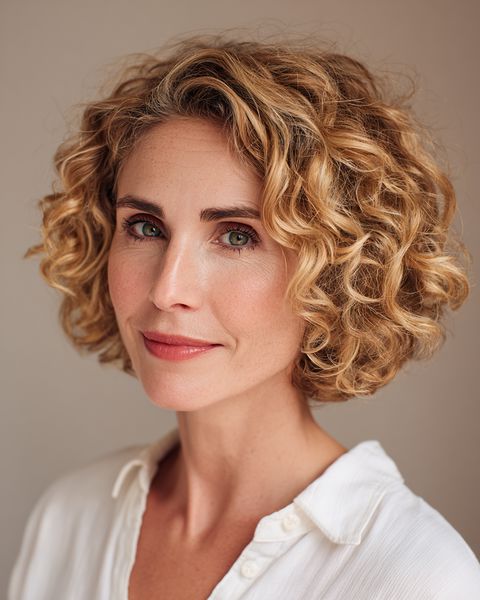 Figlarne, kręcone boby do brody z wyraźnie zdefiniowaną teksturą