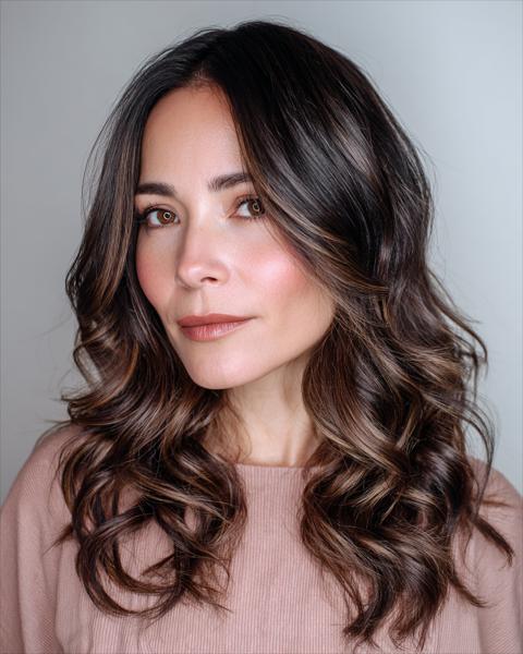 Chic Miękkie Fale z Delikatnym Efektem Rozświetlenia