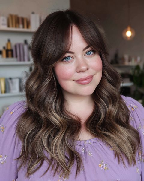 Delikatnie Ułożone Czekoladowe Fale z Zwiewną Grzywką